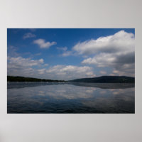 Sky Reflection on Keuka Lake, New York