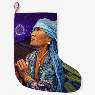 Sky Road Walker Native American Fantasy Art Kleiner Weihnachtsstrumpf