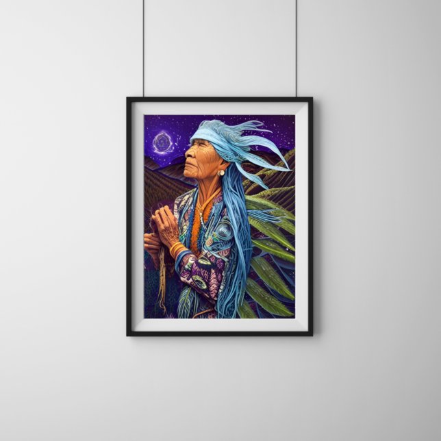 Sky Road Walker Native American Fantasy Art Poster (Von Creator hochgeladen)