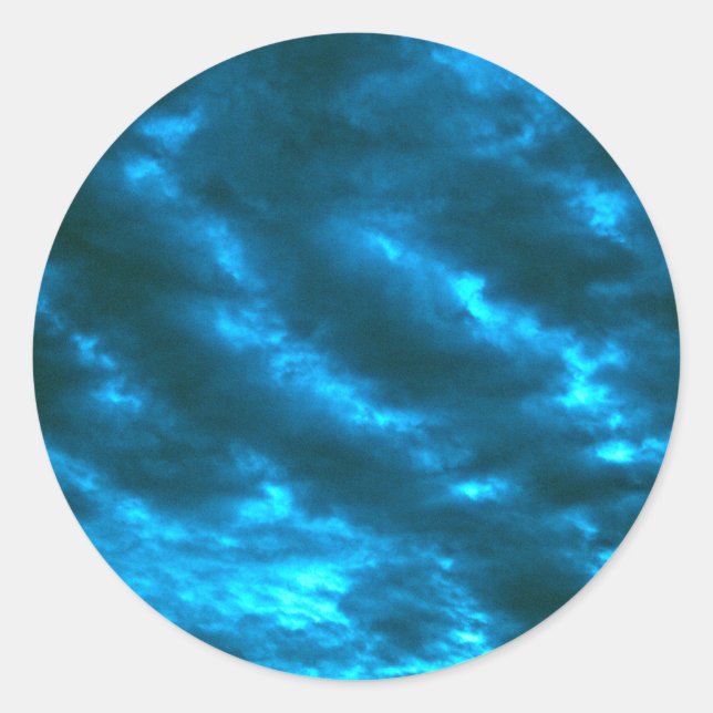 Sky Runder Aufkleber (Vorderseite)