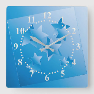 Sky s  windows quadratische wanduhr