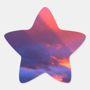 Sky Spiritual Awakening Bitterroot Montana Stern-Aufkleber