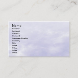 Sky Texture - Lila Blue Visitenkarte