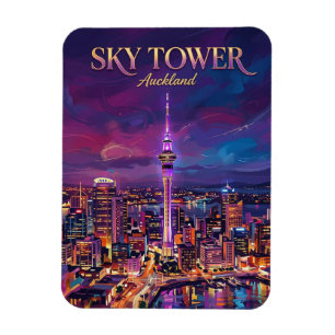 Sky Tower Neuseeland Magnet