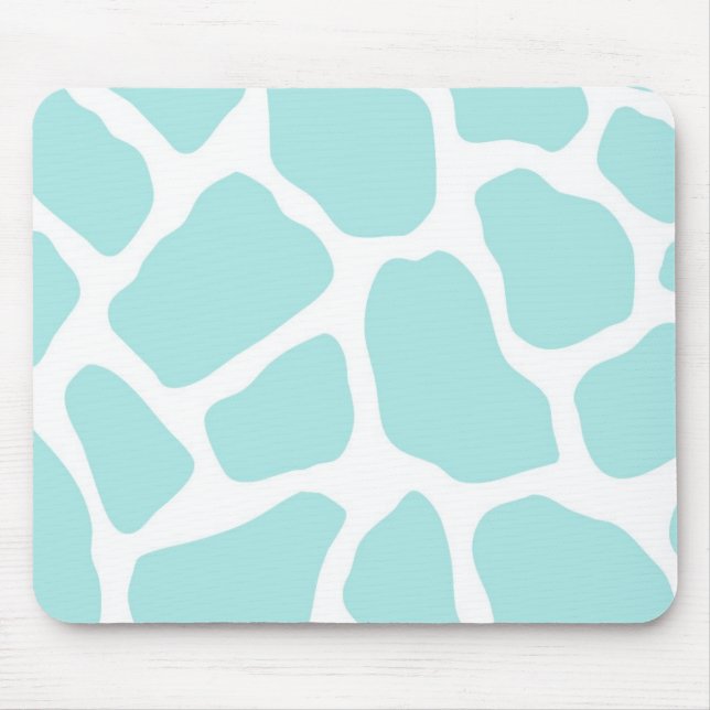 Sky und White Giraffe Print Mousepad (Vorne)