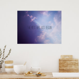 Sky Wolken Pastel Foto Inspiration Benutzerdefinie Poster