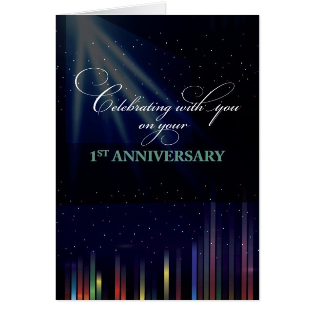 Sky zum 1. Jahrestag der Angestellten, gratulieren (Vorne)