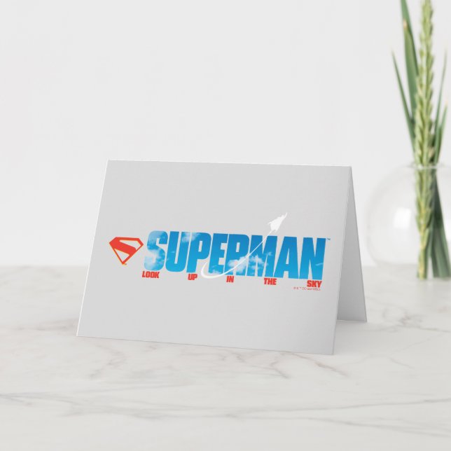 Skybound Superman Silhouette Karte (Vorderseite)