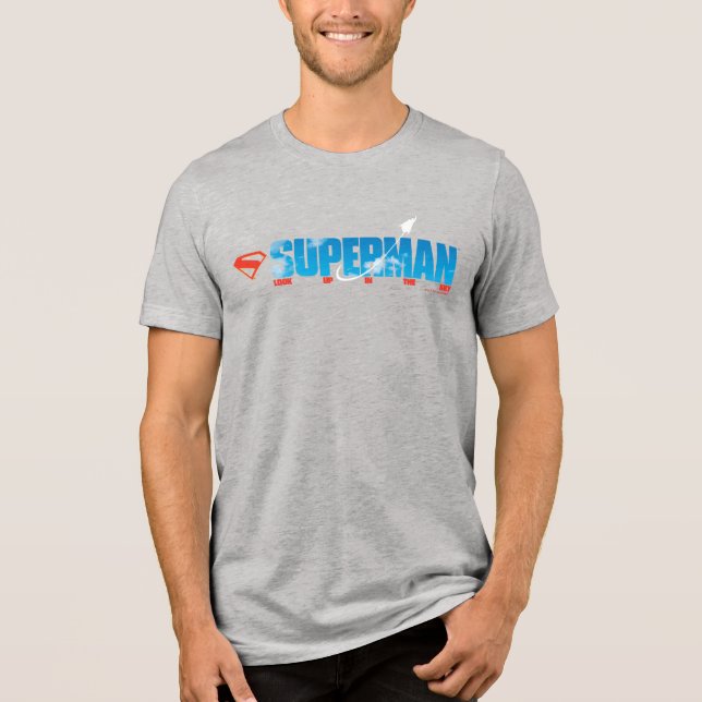 Skybound Superman Silhouette Tri-Blend Shirt (Vorderseite)