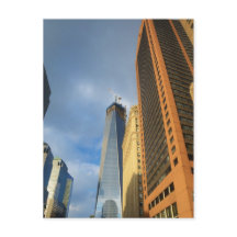 Skycraper Reflections New York Postcard