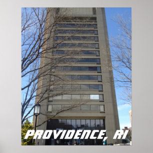 Skycraper, Thayer Street, Providence, RI Poster