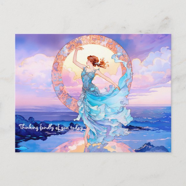 Skydancer auf dem Wasserbild Postkarte (Vorderseite)