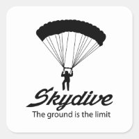 Skydive der Boden ist das Limit