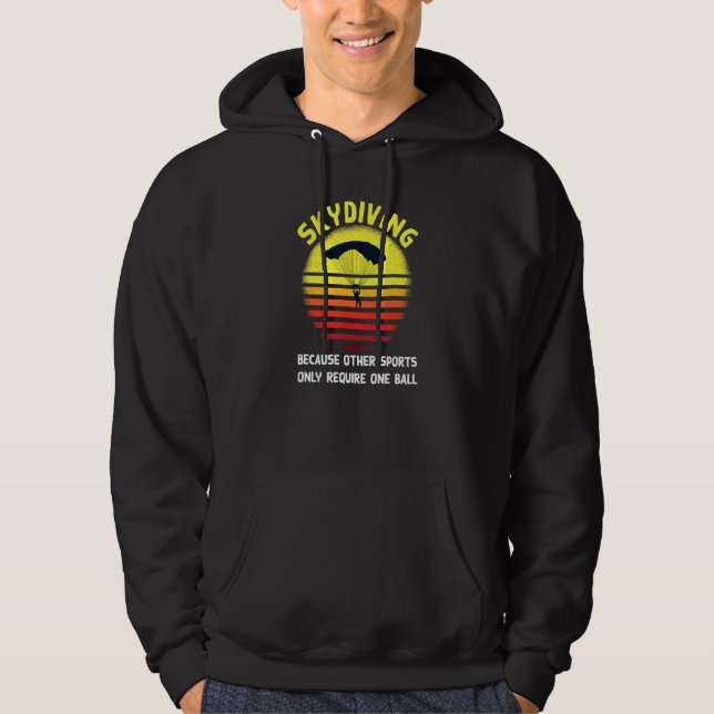 Skydive-Design für Skydiver Hoodie (Vorderseite)