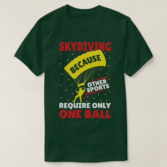 Skydive Fallschirmspringer Geschenkidee T-Shirt (Design vorne)