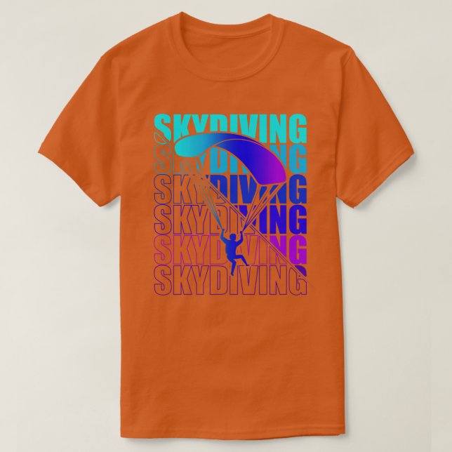 Skydive Fallschirmspringer Geschenkidee T-Shirt (Design vorne)
