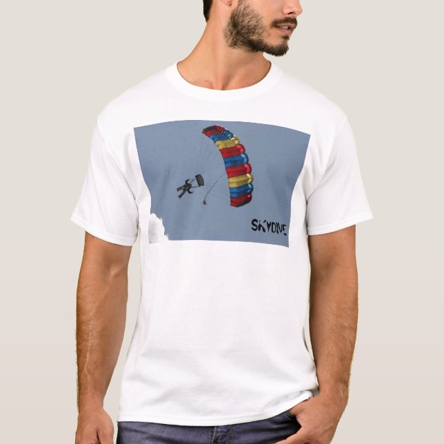 Skydive-Fallschirmwolken, SKYDIVE T-Shirt (Vorderseite)