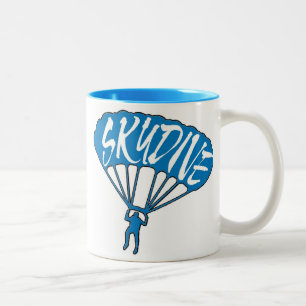 Skydive fanatic blue theme coffee Tasse
