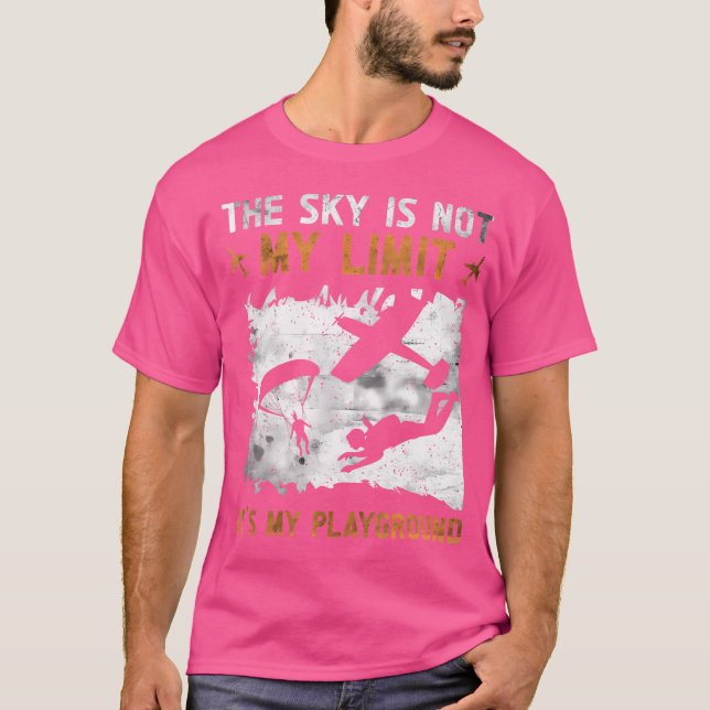 Skydive Parachutist Paragliding Paraglider Skydivi T-Shirt (Vorderseite)