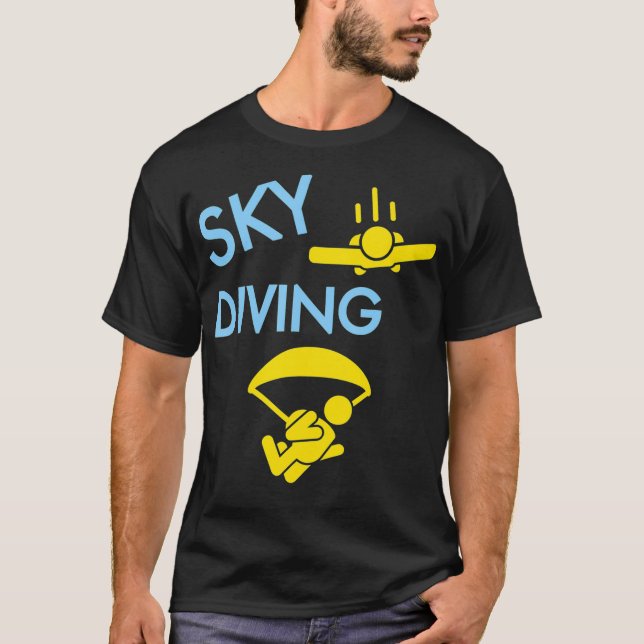Skydive Parachutist T-Shirt (Vorderseite)