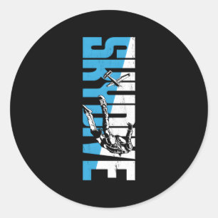 Skydive Runder Aufkleber