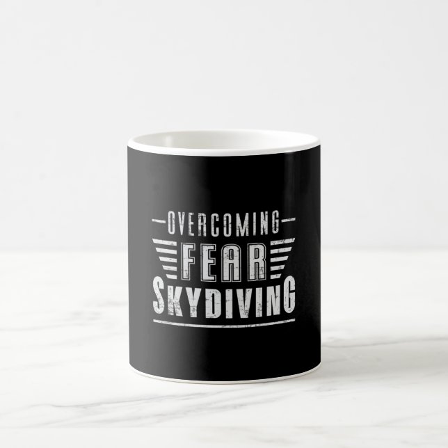 Skydive Skydive Skydiver Flugzeug Jump Funny Gift Kaffeetasse (Mittel)