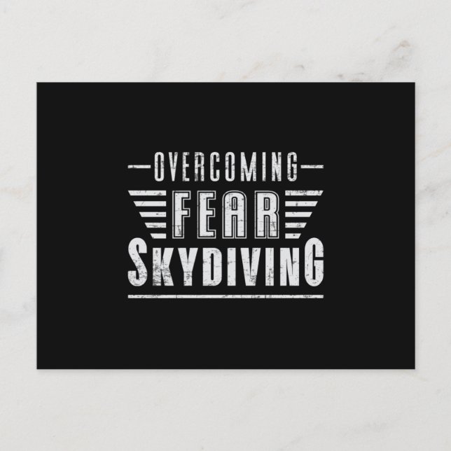 Skydive Skydive Skydiver Flugzeug Jump Funny Gift Postkarte (Vorderseite)