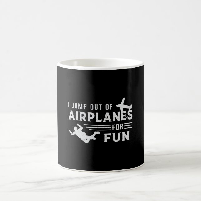 Skydive Skydive Skydiver Jump Flugzeug Funny Gift Kaffeetasse (Mittel)