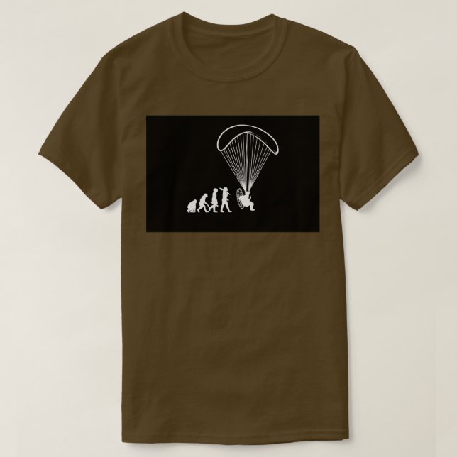 Skydive Skydiving Basejumper Paragliding Evolution T-Shirt (Design vorne)