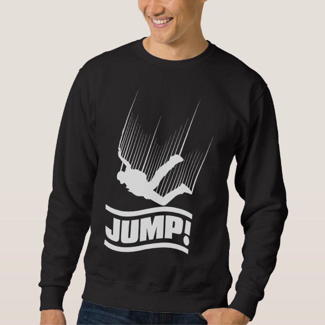 Skydive Skydiving Paraglider Freefall Jump Sweatshirt (Vorderseite)