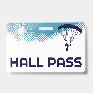 Skydive Teacher Hall Pass Ausweis