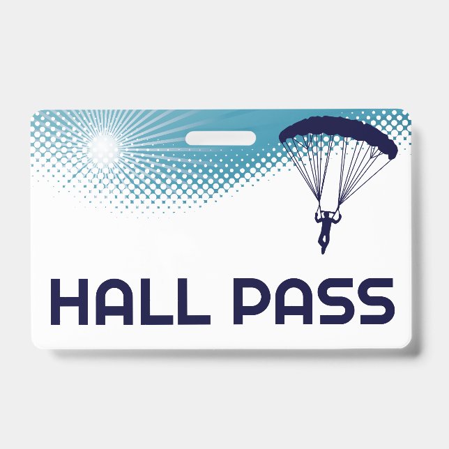 Skydive Teacher Hall Pass Ausweis (Vorderseite)