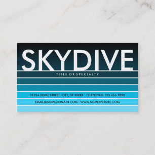 SKYDIVE Wasserwache Visitenkarte
