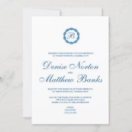 Skydiver Blue Einladung