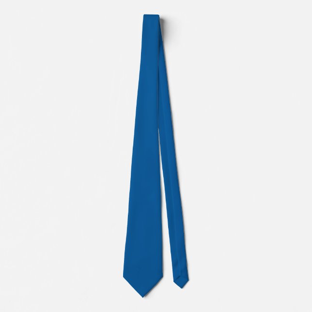 Skydiver Blue, Solid Color Royal Blue Krawatte (Vorderseite)
