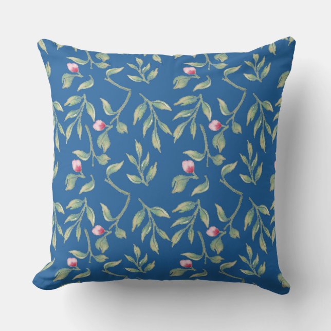 Skydiver Blue Wedding Keepake Throw Kissen (Vorderseite)