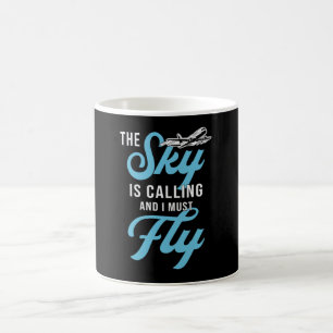 Skydiver der Himmel ruft und ich muss Vintag flieg Kaffeetasse