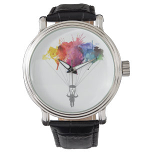 Skydiver, Fallschirm. Skydiving Sport. Armbanduhr