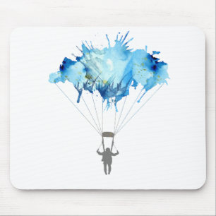 Skydiver, Fallschirm. Skydiving Sport. Mousepad