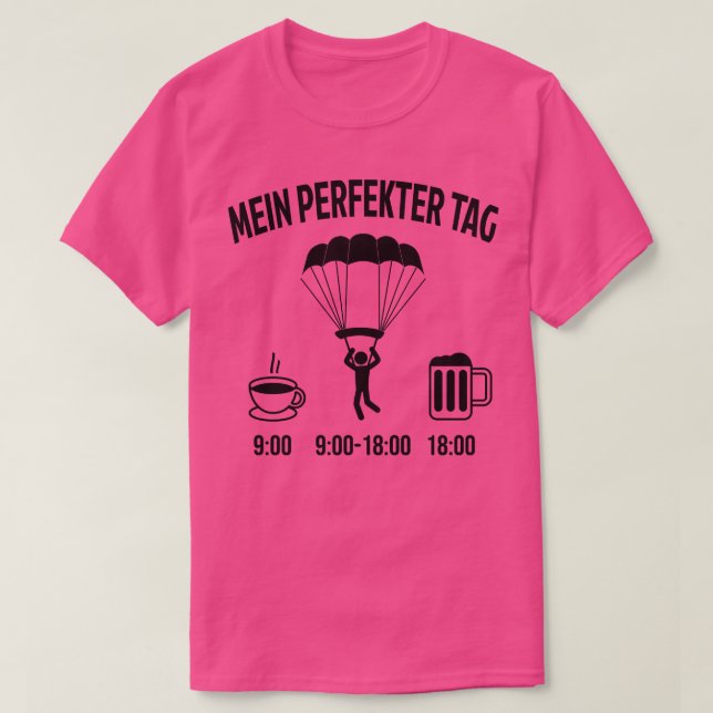 Skydiver Fallschirmspringen Spaß T-Shirt (Design vorne)