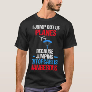 Skydiver-Geschenke für Männer Sprung Flugzeug Gefa T-Shirt