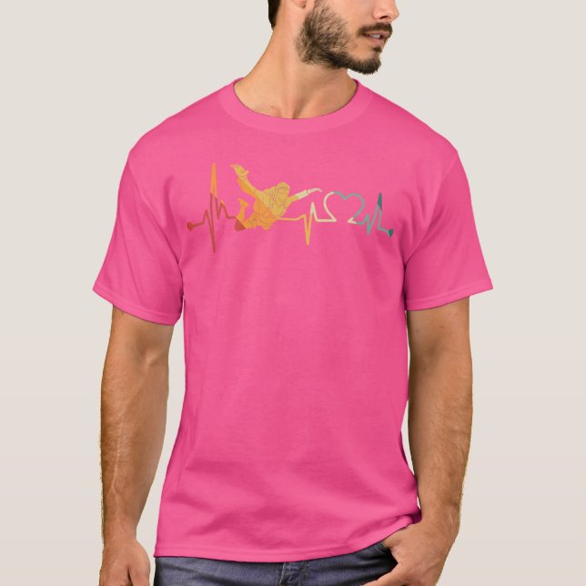 Skydiver Heartbeat Skydiving T-Shirt (Vorderseite)