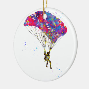 Skydiver Keramik Ornament