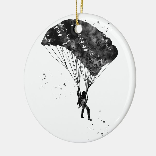 Skydiver Keramik Ornament (Links)
