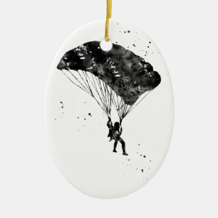 Skydiver Keramik Ornament