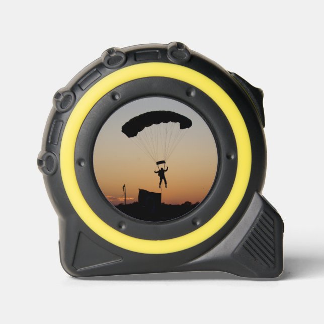 Skydiver Parachute bei Sunset Sky Diver Maßband (Vorderseite)