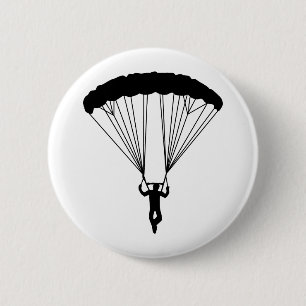 Skydiver Silhouette Button