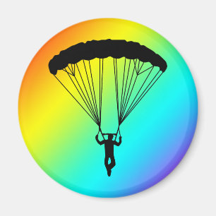 Skydiver-Silhouette Magnet