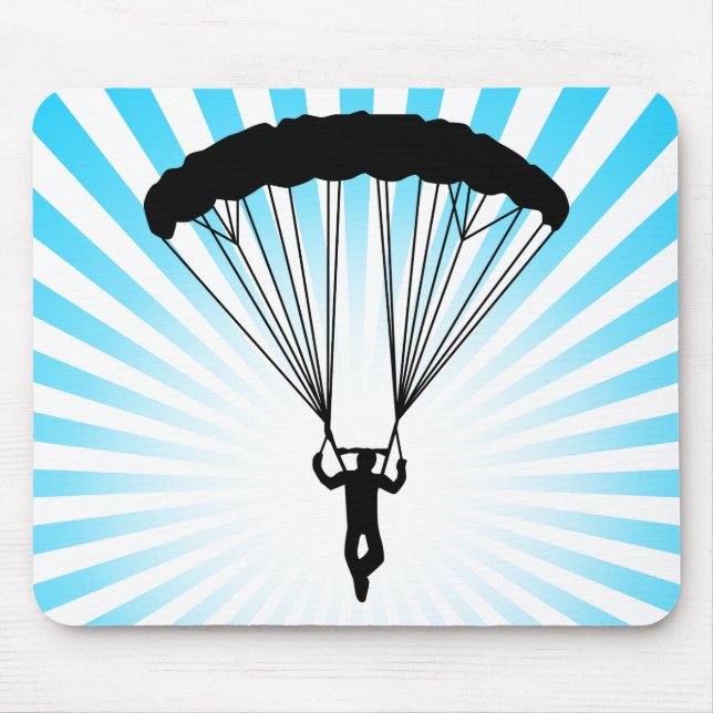 Skydiver Silhouette Mousepad (Vorne)