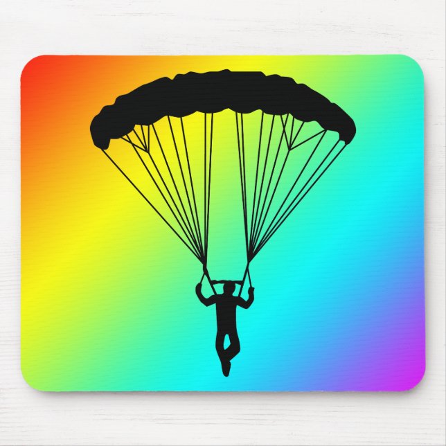 Skydiver-Silhouette Mousepad (Vorne)